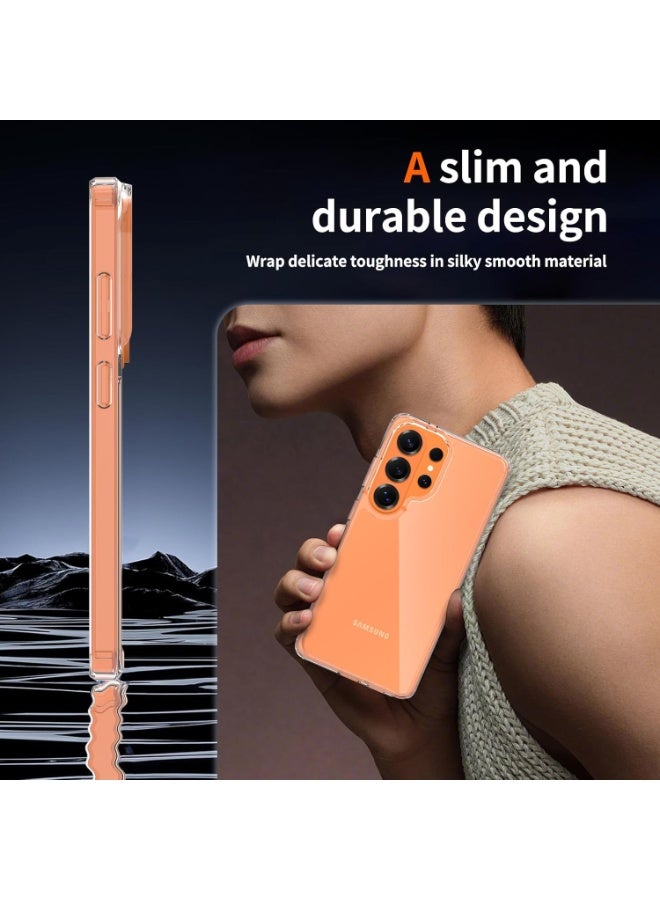 أكاليكس جراب شفاف متوافق مع سامسونج S26 ألترا، جراب TPU شفاف مع حماية من الصدمات في الزوايا الأربع وحماية للكاميرا ومضاد للانزلاق | شفاف - Image 2